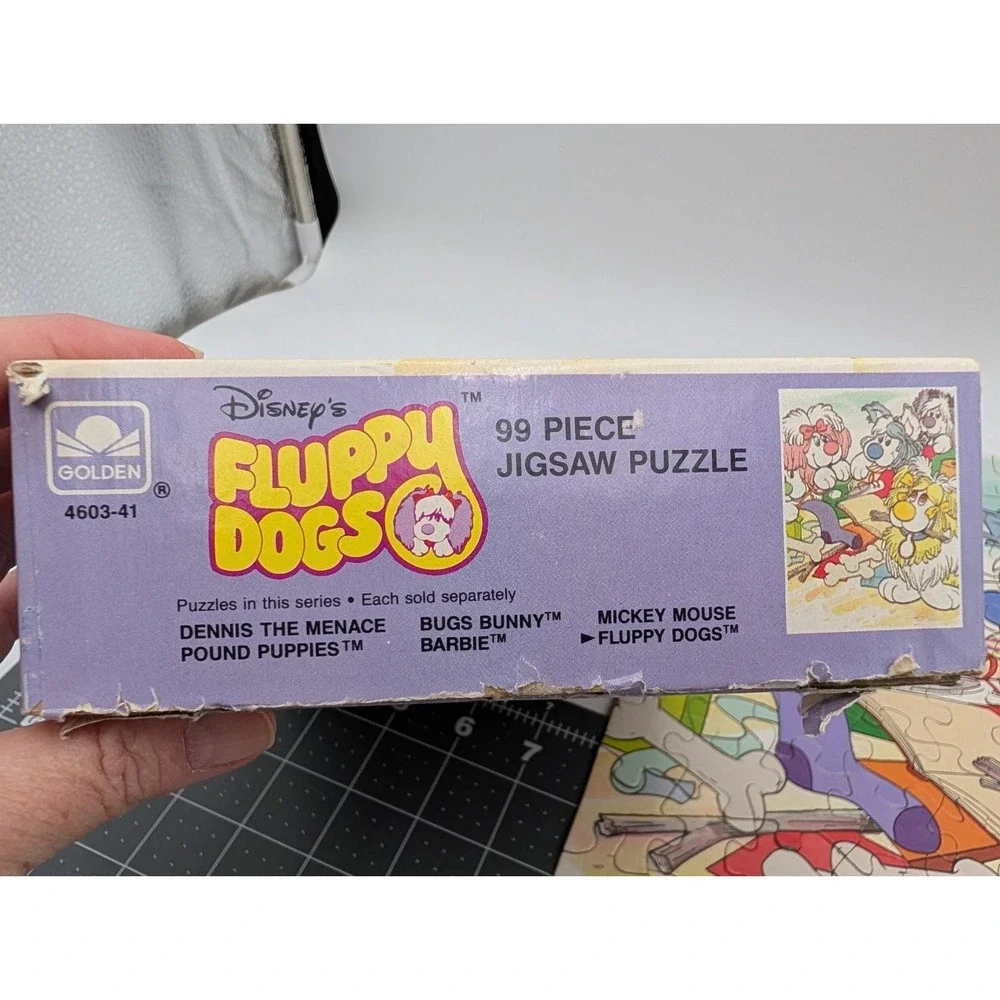 Disney‎ Fluppy Dogs Jigsaw Puzzle 99 Pcs Golden 1986